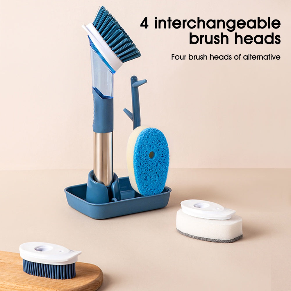 Multifunctional Kitchen Brush for Quick, Oily Dish Cleanup