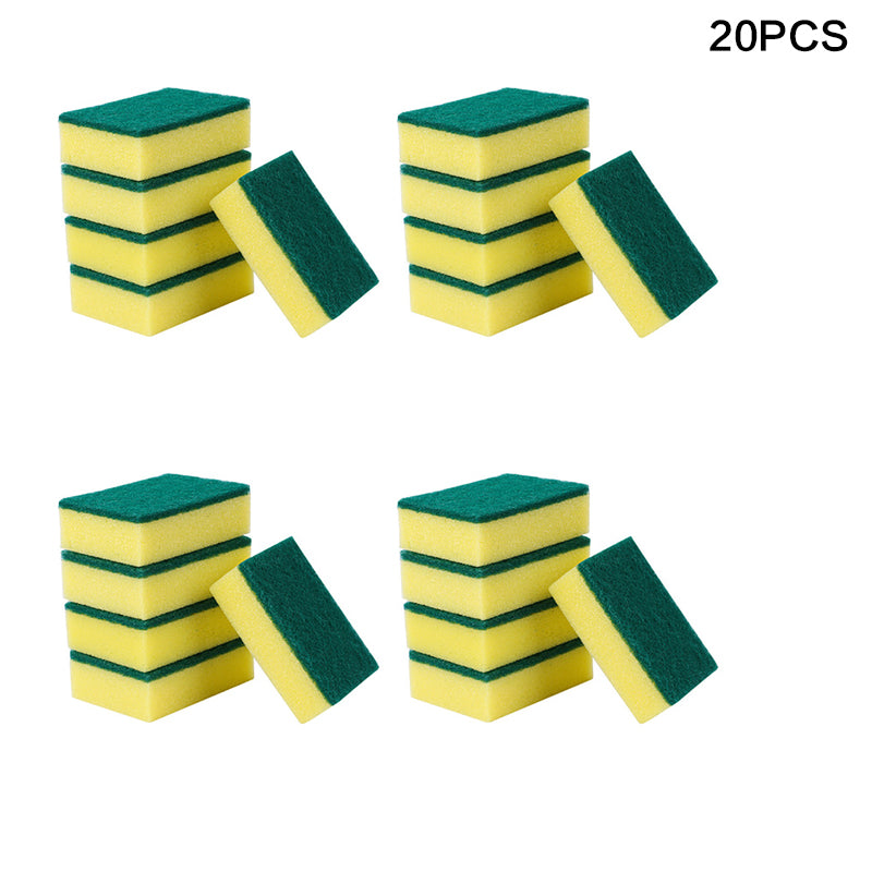 20 Double-Sided Scrub Brush for Effortless Dish and Surface Cleaning