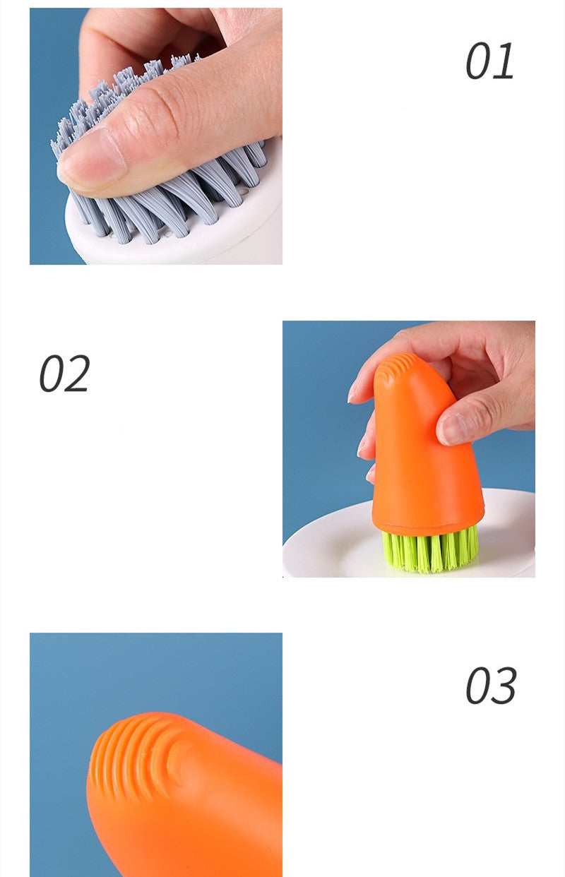 Multifunctional Quick-Clean Carrot Brush for Everyday Kitchen Use