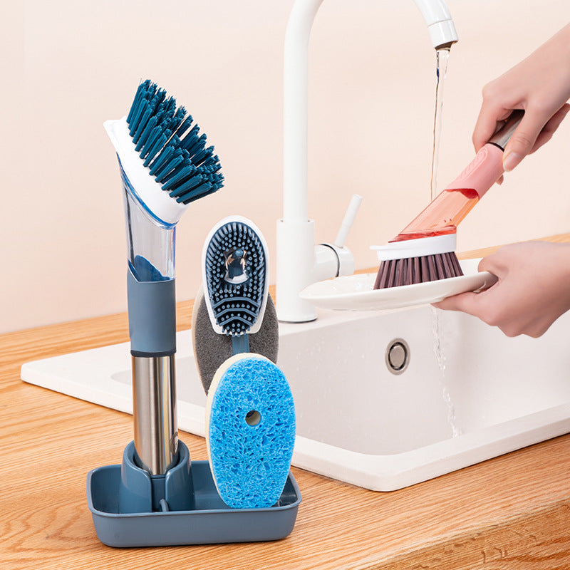 Multifunctional Kitchen Brush for Quick, Oily Dish Cleanup