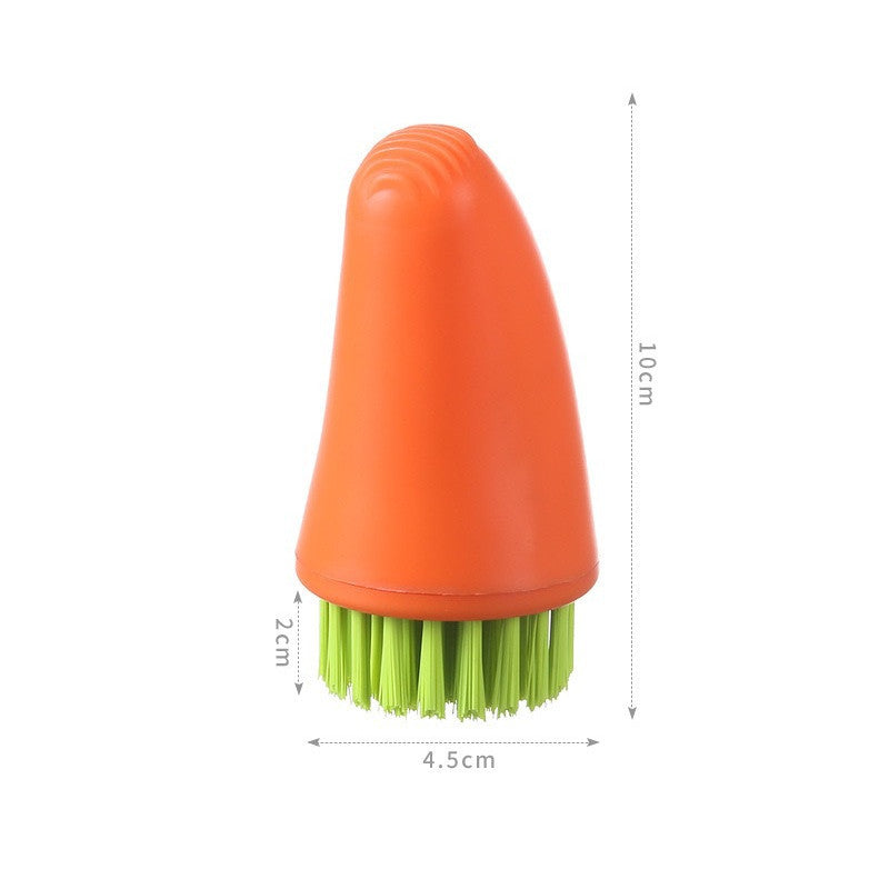 Multifunctional Quick-Clean Carrot Brush for Everyday Kitchen Use