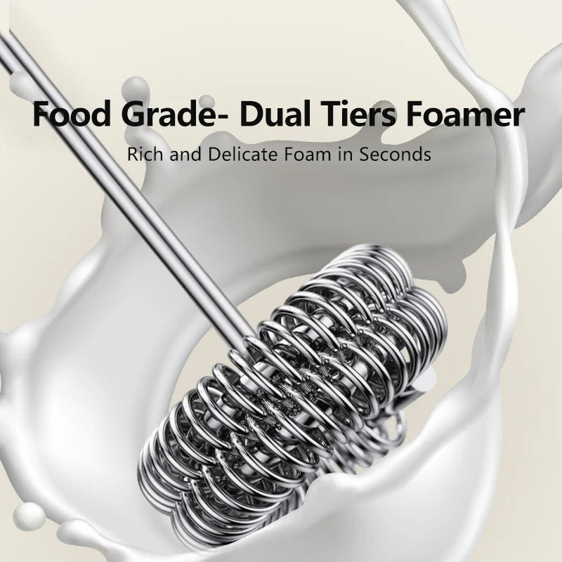 Wireless Electric Milk Frother for Creamy Coffee in Seconds