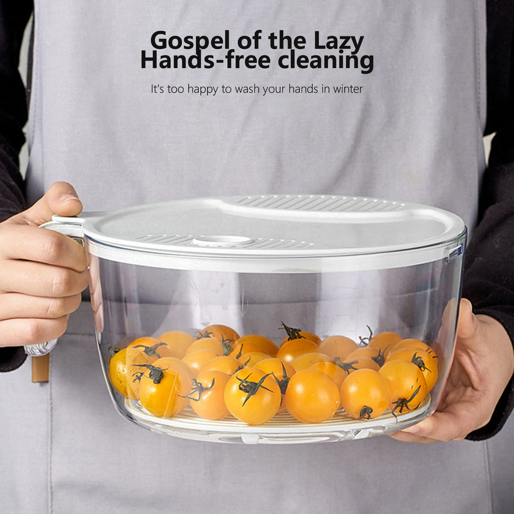 Handy Drainage Basin for Simple Rice, Fruit, Veggie Washing