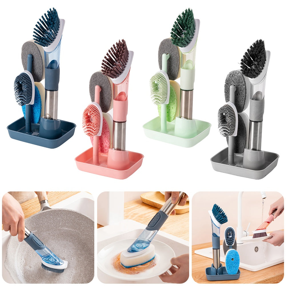 Multifunctional Kitchen Brush for Quick, Oily Dish Cleanup