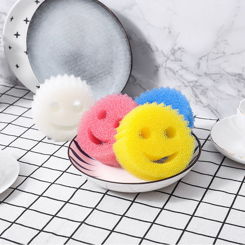 Smiley Scrub Sponge for Fun, Easy Everyday Cleaning