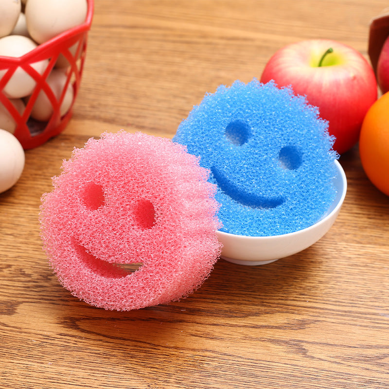 Smiley Scrub Sponge for Fun, Easy Everyday Cleaning