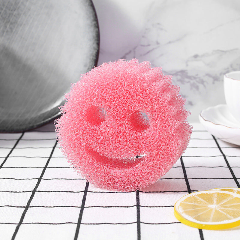 Smiley Scrub Sponge for Fun, Easy Everyday Cleaning