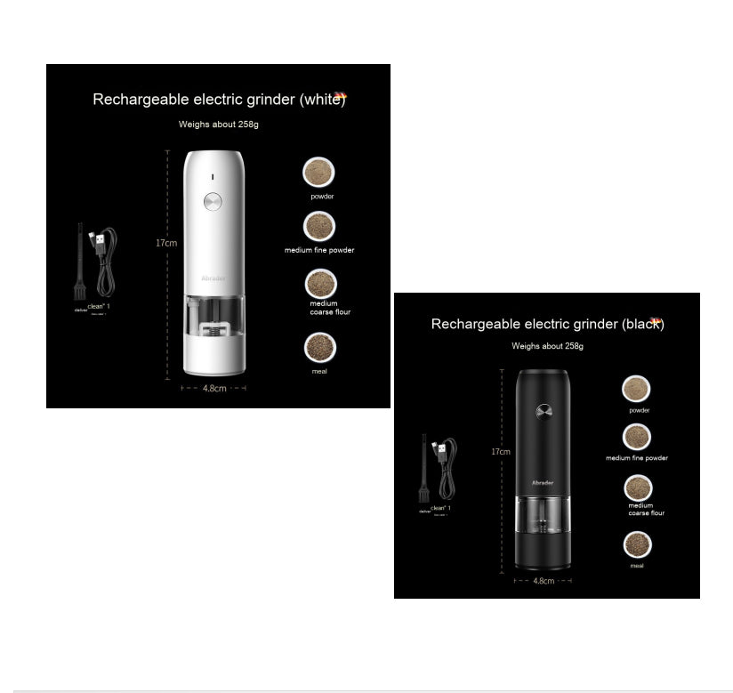 Automatic Salt & Pepper Grinder with LED Light Convenience